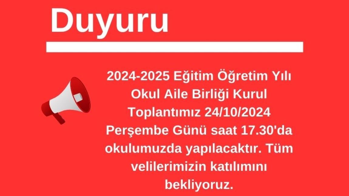 Okul Aile Birliği Genel Kurul Toplantısı